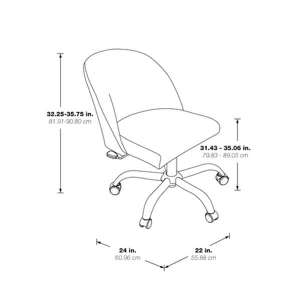 Layton Mid Back Office Chair Bed Bath & Beyond 35851600
