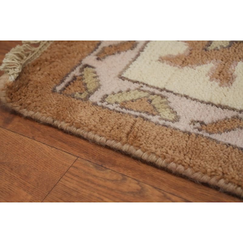 All-Over Wool Floral Oushak Indian Area Rug 9x12 - 11' 11'' X 9' 2''