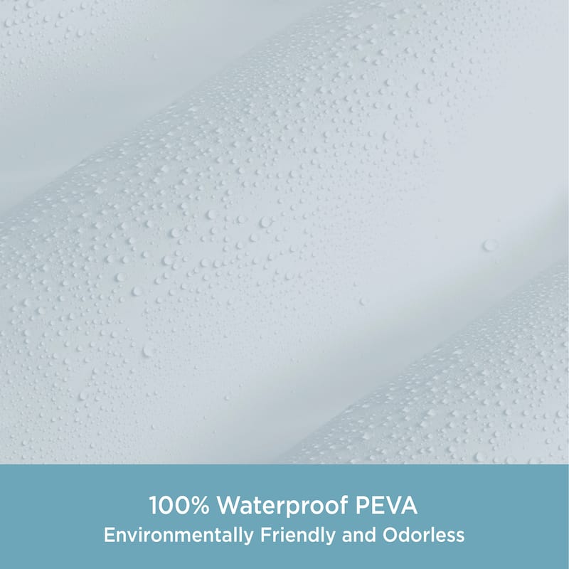 Kenney Medium Weight PEVA Shower Curtain Liner, 70" W x 72" H