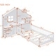 preview thumbnail 15 of 16, Twin Size House Bed Frame with Window and Bedside Drawers,Platform Bed with Shelves and a set of Sockets and USB Port