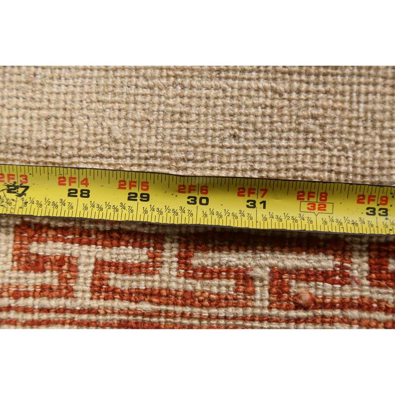 Bordered Neutral Gabbeh Kashkoli Oriental Runner Rug Wool Hand-knotted - 2'5" x 9'10"