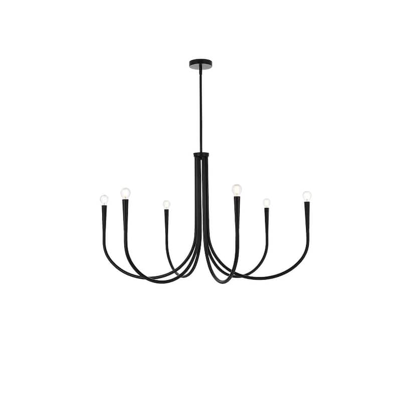 Indigo Home 42 inch chandelier - Black