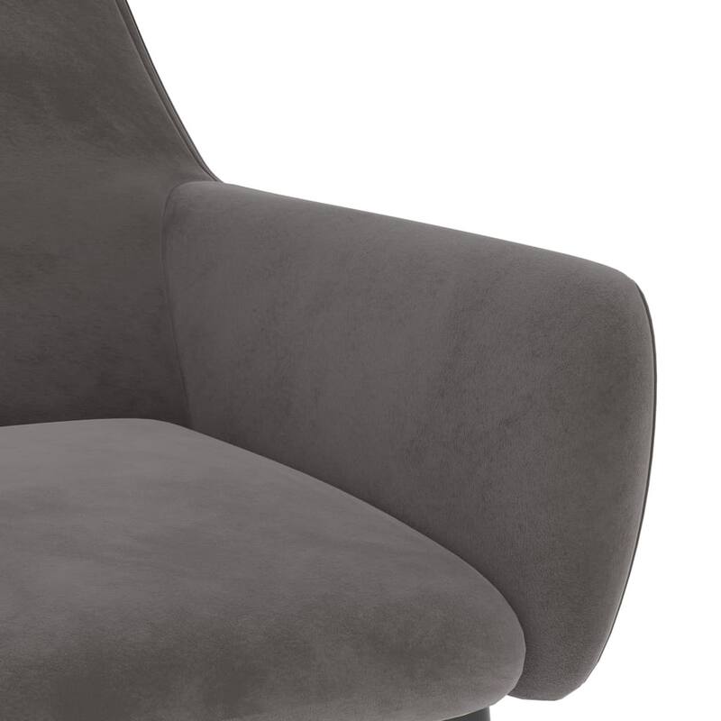 vidaXL Dining Chairs 4 pcs Dark Gray Velvet - 22" x 22" x 30.7"
