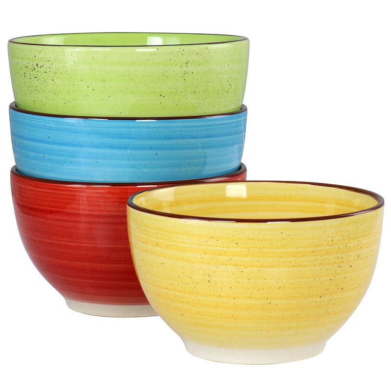 Karl 12 Piece Double Bowl Stoneware Dinnerware Set