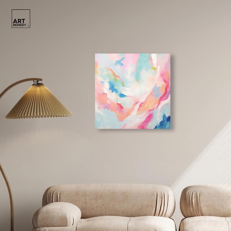 Cotton Candy Clouds I Canvas by Art Remedy, Gallery Wrapped