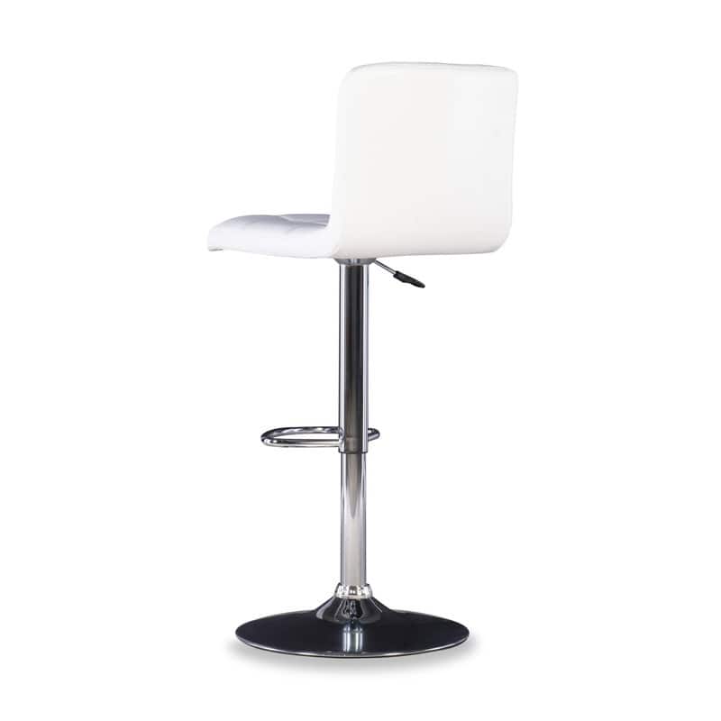 Roxie Faux Leather Adjustable Height Bar Stool