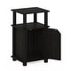 preview thumbnail 15 of 17, Furinno Brahms 3-Tier End Table with Door