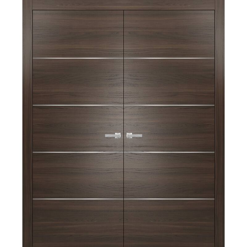 Brown Modern French Doors Moldings / Planum 0020 Chocolate Ash