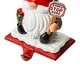 preview thumbnail 24 of 33, Glitzhome Resin Santa Snowman Penguin Gnomes with JOY Christmas Stocking Holders Mantel Ornament(Set of 3)