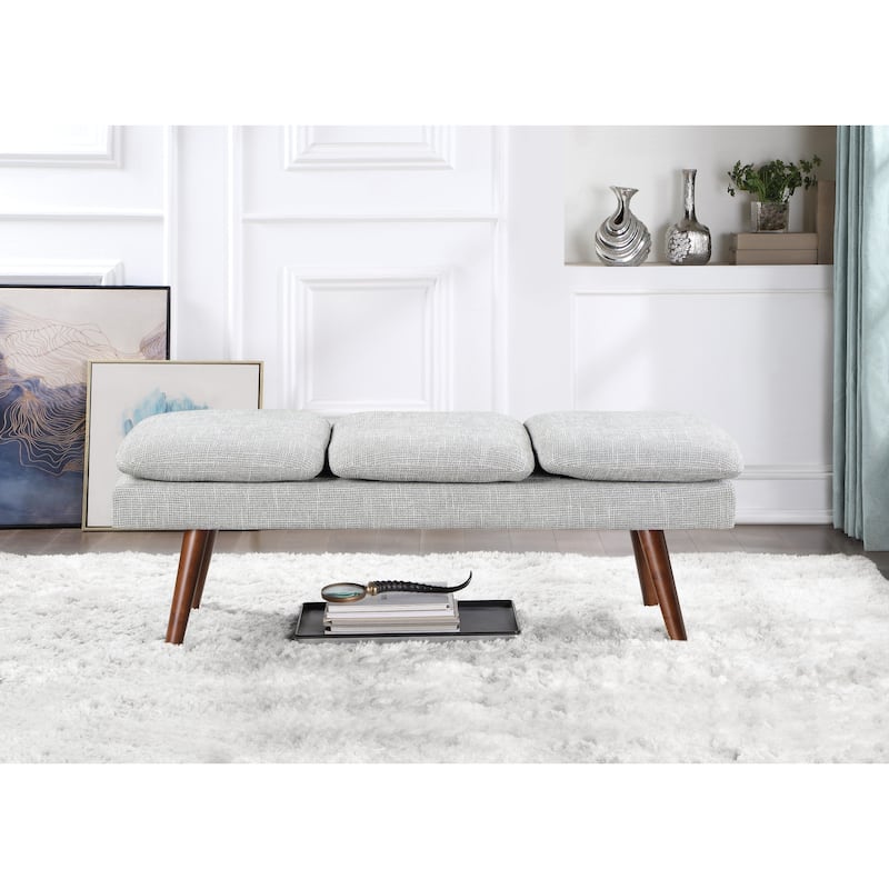 Amanda 54" Mid-Century Bench