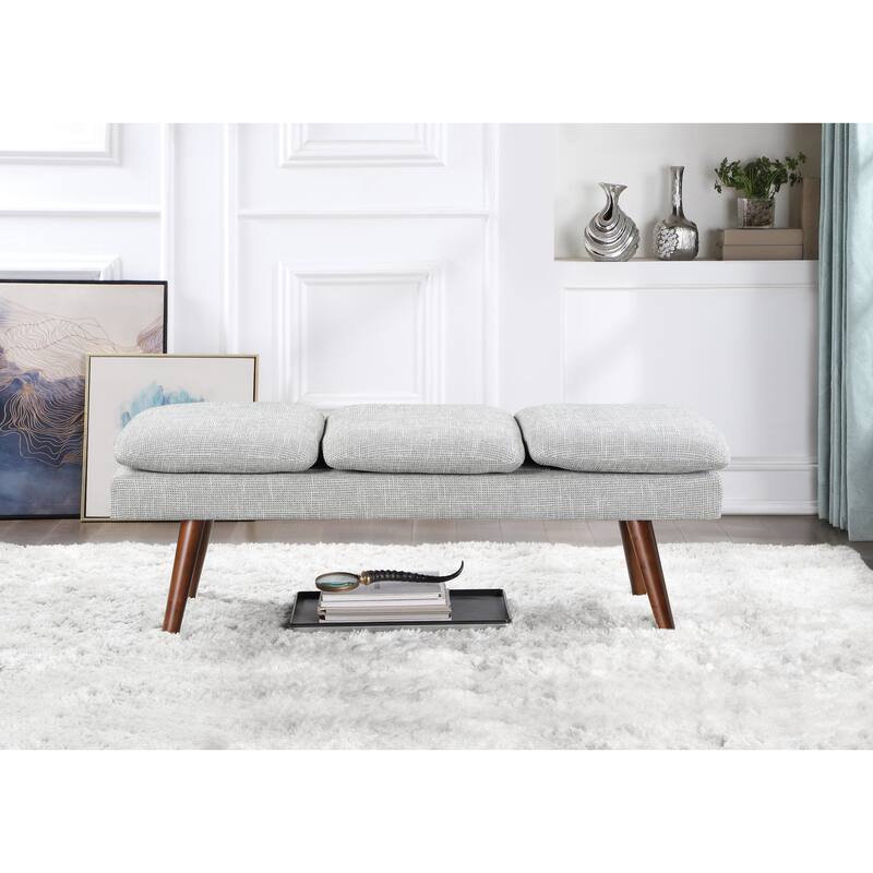 Amanda 54" Mid-Century Bench
