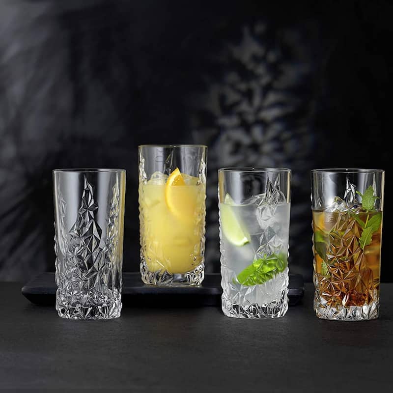 Nachtmann Set of 4 Sculpture Longdrink Glasses - 14 oz