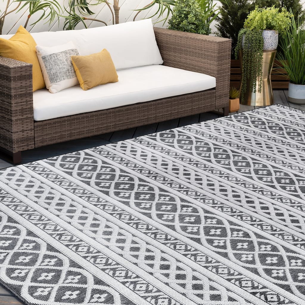 Vision Coastal Stripe Indoor/Outdoor Area Rug