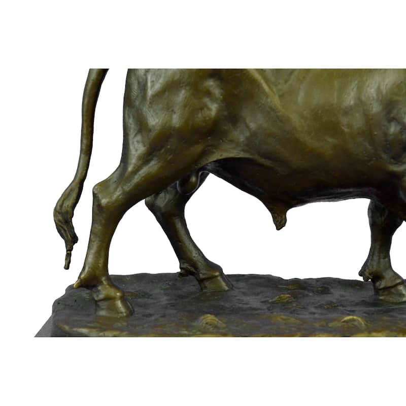 Isidore Bonheur Signed Stock Market Bull Cow Statue Hot Cast Figurine Figure Art
