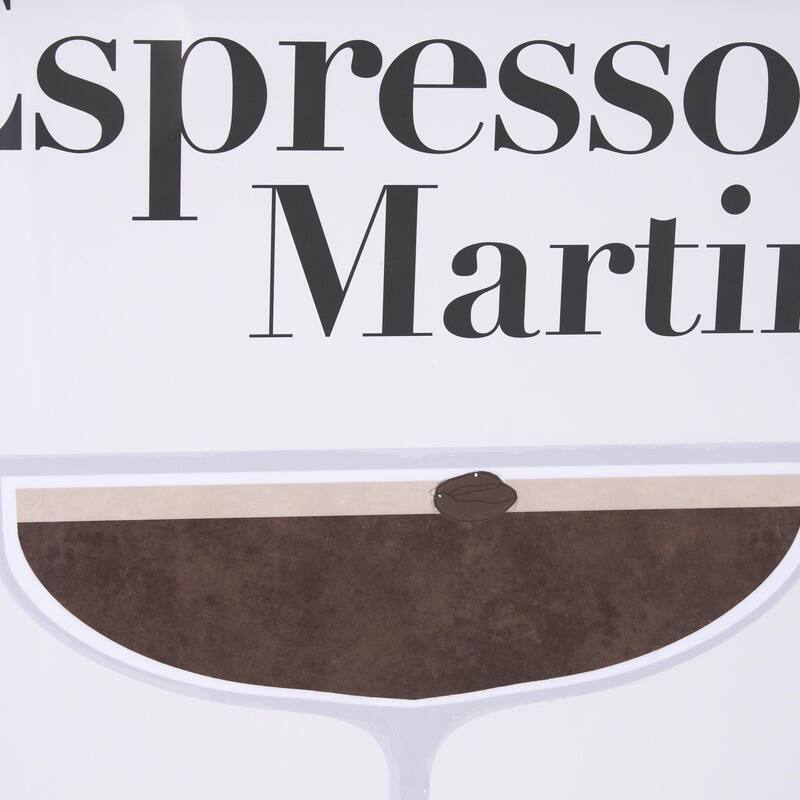 Espresso Martini by Mercana Studio a Hand Embelished Textured Framed Art Print Matted under Glass
