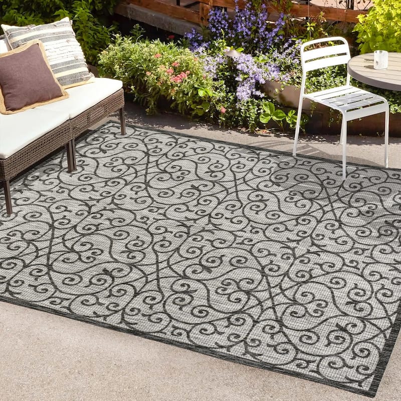 JONATHAN Y Ourika Textured Weave Indoor/Outdoor Area Rug