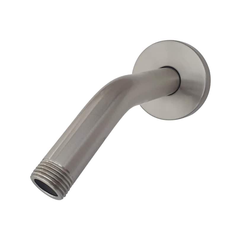 Kingston Brass AquaElements 6-Inch Shower Arm with Flange - Brushed Nickel