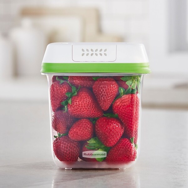 Rubbermaid FreshWorks Vorratsdosen – 3-teiliges Set, Große Behälter Mit FreshVent-Technologie, BPA-frei