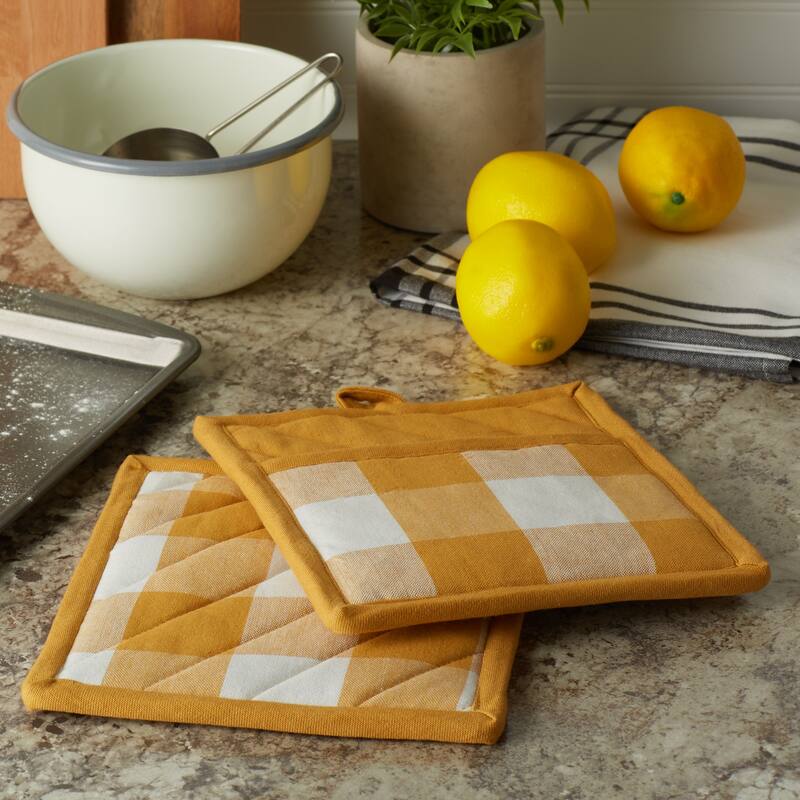 DII Vintage Red Buffalo Check Dishtowel (Set of 3)