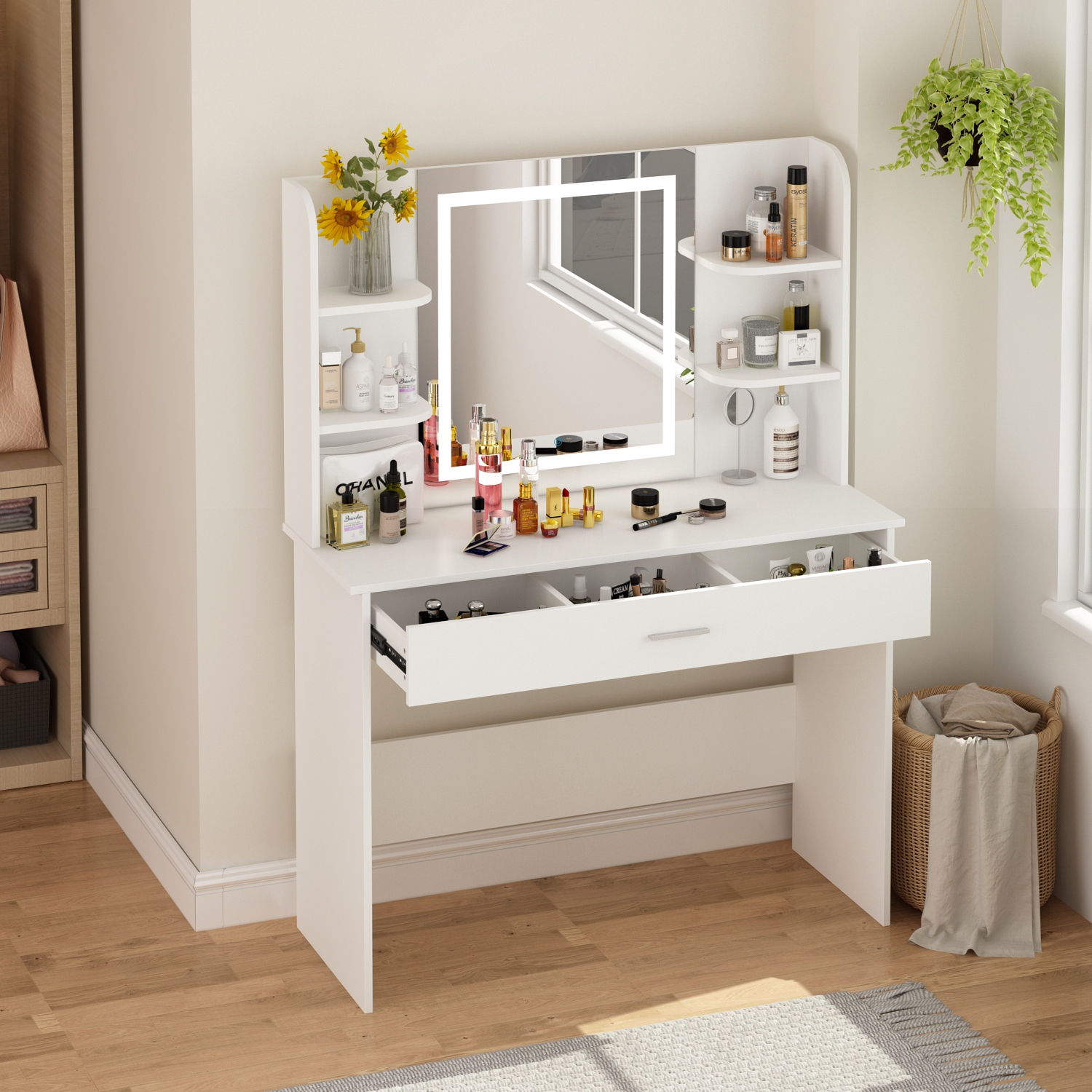 Bed bath and store beyond makeup vanity