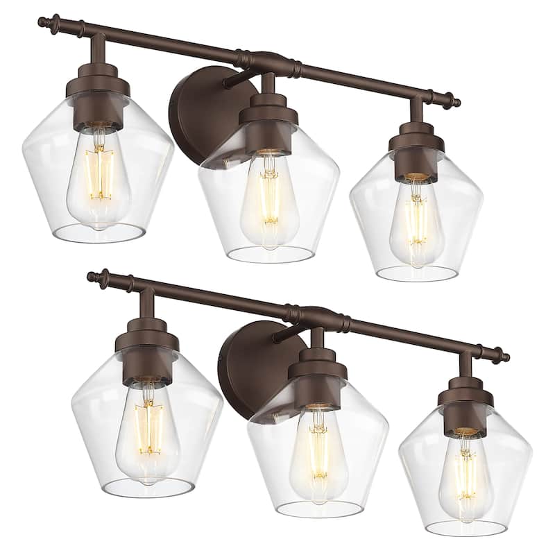 3/4-Light Modern Bathroom Vanity Light