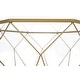 preview thumbnail 38 of 44, Malibu 29" Modern Octagon Center Coffee Table with Tempered Glass Table top & Sturdy Metal Geometric Base for Living Room Office