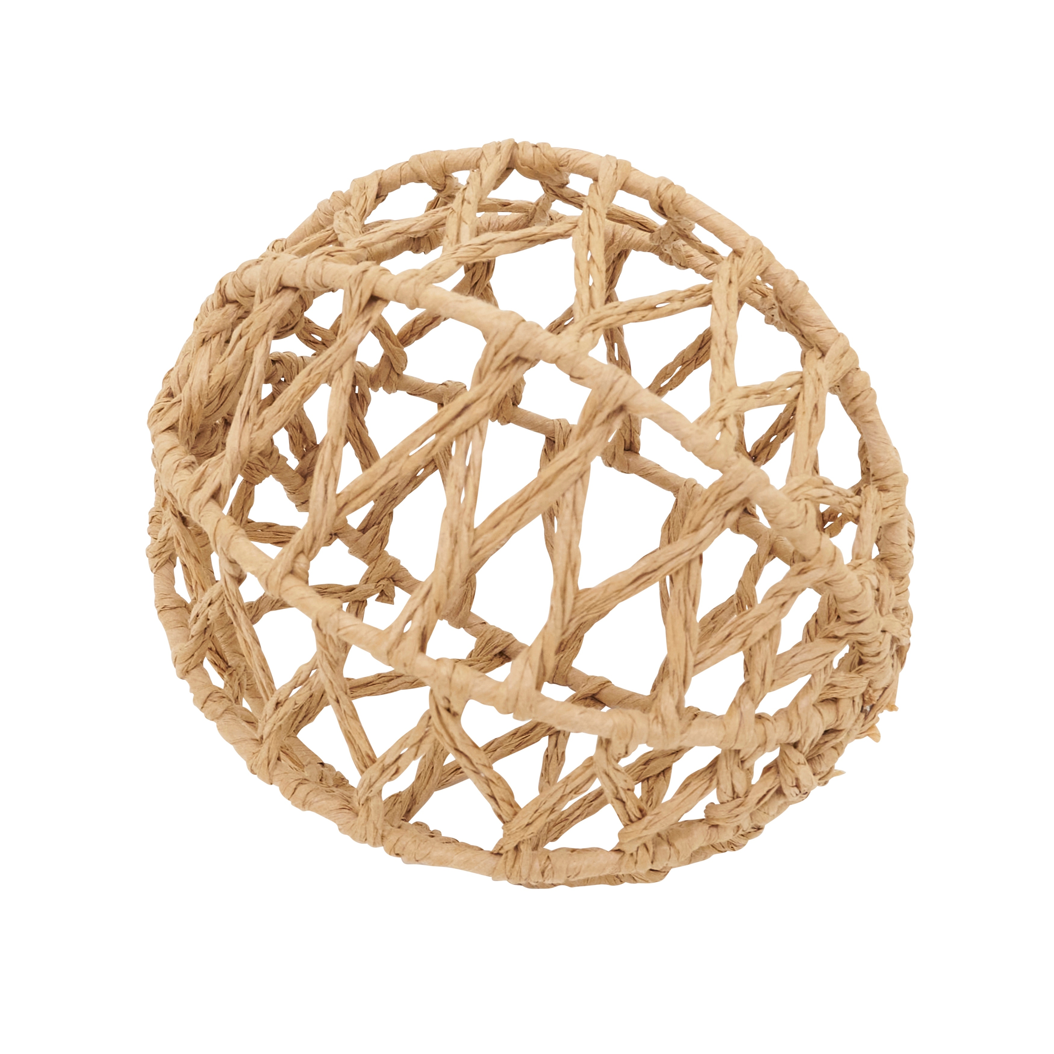 Tangled Charm Raffia Orb (Set of 4) - 4"