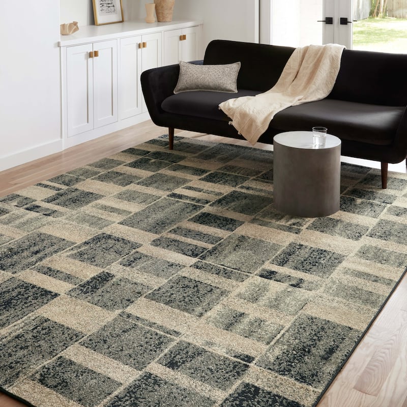 Alexander Home Bradford Modern Industrial Area Rug