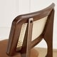 preview thumbnail 34 of 34, Art Leon Cane Backrest Leather Dining Chairs (Set of 2)