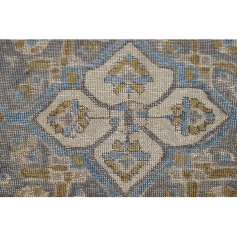 Tabriz Persian Area Rug Handmade Beige Wool Carpet - 6'7"x 9'8"