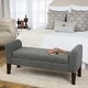 preview thumbnail 1 of 13, Carson Carrington Borg Charcoal Fabric Storage Bench Settee