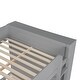 preview thumbnail 12 of 24, Full over Full Size Bunk Bed with Stairs and Guardrail, Storage Captains Bed with Pull-out Drawers and Bookcase Cabinet Frame