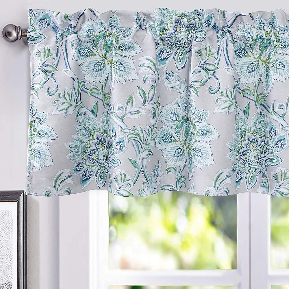 Elite Morganton Floral Single Lined Valence 52in X 16in 