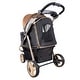 preview thumbnail 3 of 5, ibiyaya Monarch Premium 3 Wheel Pet Jogger Stroller for Small/Medium Pets, Gold - 17