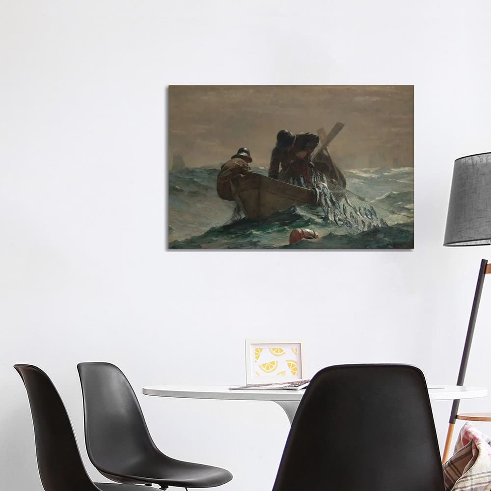 iCanvas "The Herring Net" by Winslow Homer Canvas Print