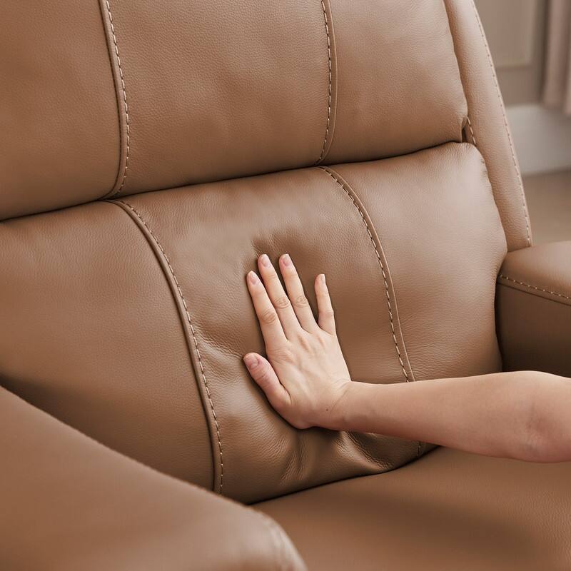 Spruce & Spring Leather Lift Recliner Chair for Elderly with Heat and Massage