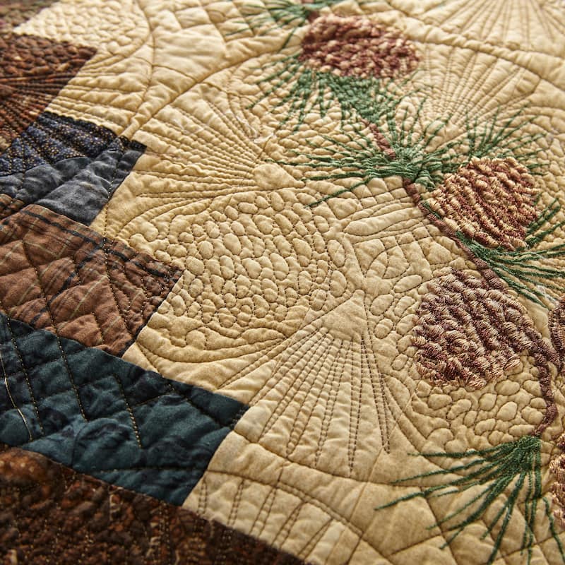 Donna Sharp Cabin Raising Pinecone Cotton Quilt Collection