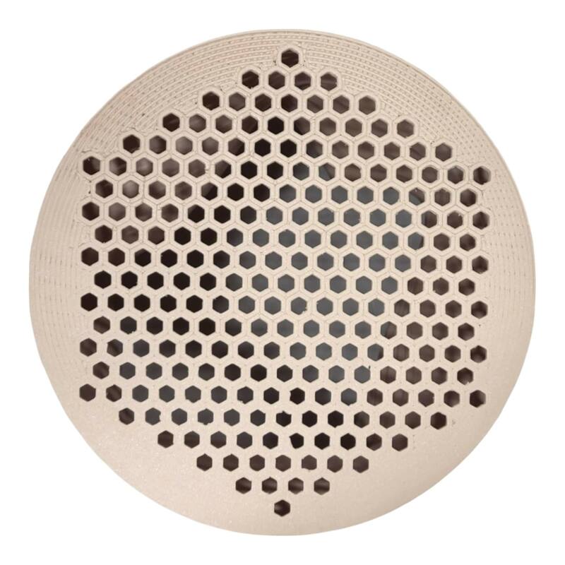 happimess Brent MidCentury Modern Indoor Crushed Can Eco-Friendly 3D Printed Planter with Drainage