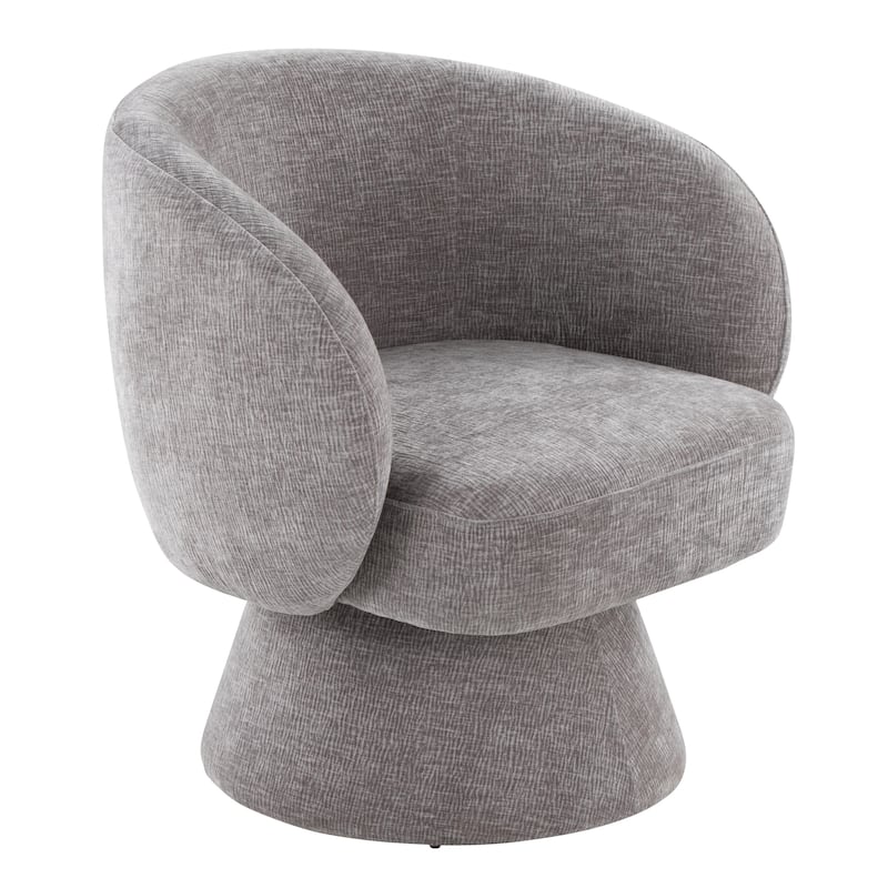 Fran Swivel Accent Chair - Grey