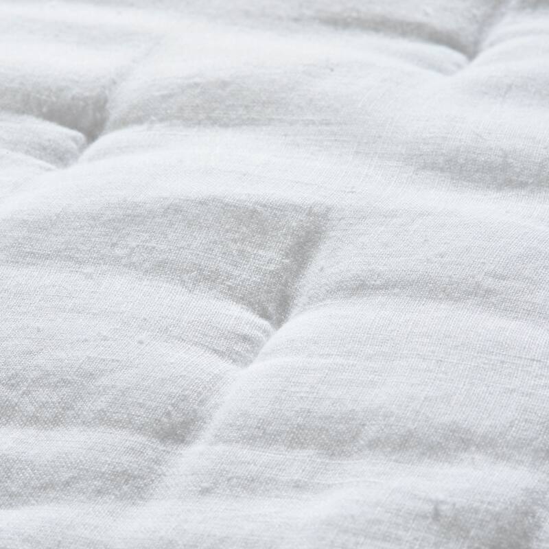 Mesa Linen & Velvet Sham, Ivory, Euro