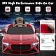 preview thumbnail 33 of 35, Costway 12V Licensed Bentley Bacalar Kids Electric Ride-on Car with - See Details