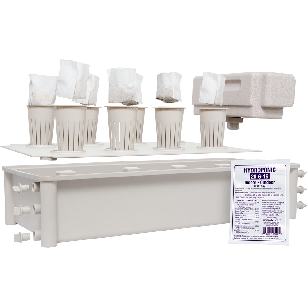 Shop Hydrofarm Gcsb Salad Box Hydroponic Salad Garden Kit Overstock 27387230