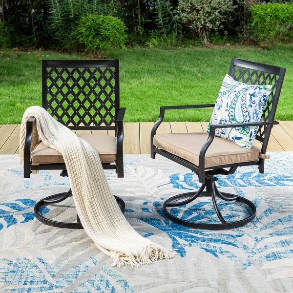 Claribelle Swivel Patio Rocker Dining Chair (Set of 2) by Havenside