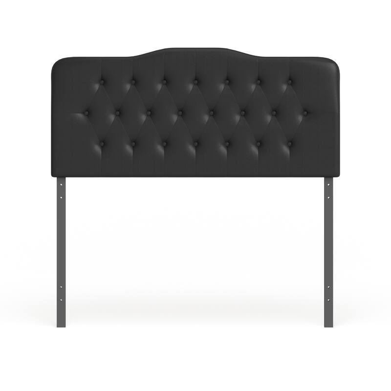 Silver Orchid Bow Full Vinyl Headboard