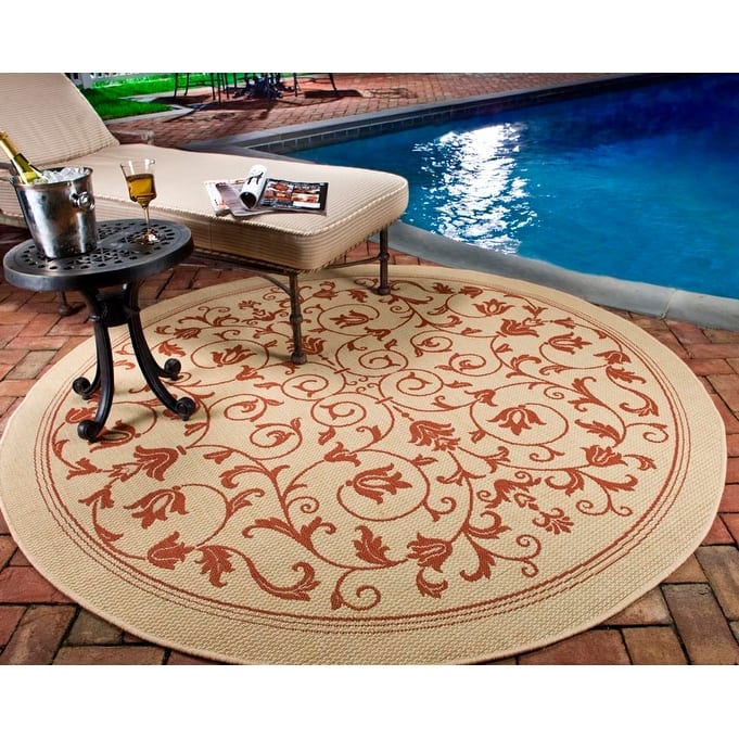 SAFAVIEH Courtyard Clarine Indoor/ Outdoor Waterproof Patio Backyard Rug