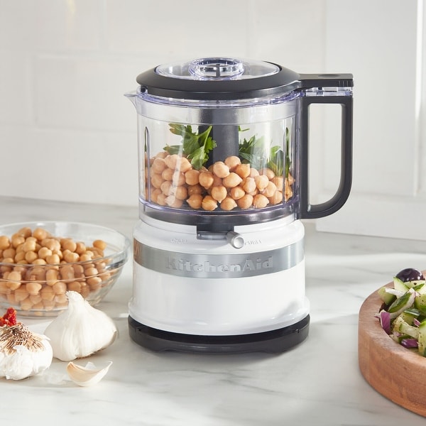 KitchenAid ミニフードプロセッサー 3.5カップ KitchenAid 3.5-Cup Mini Food Processor in White - Bed Bath