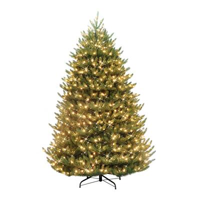 7.5' Canadian Balsam Fir Artificial Tree 1000 Clear LED Lights