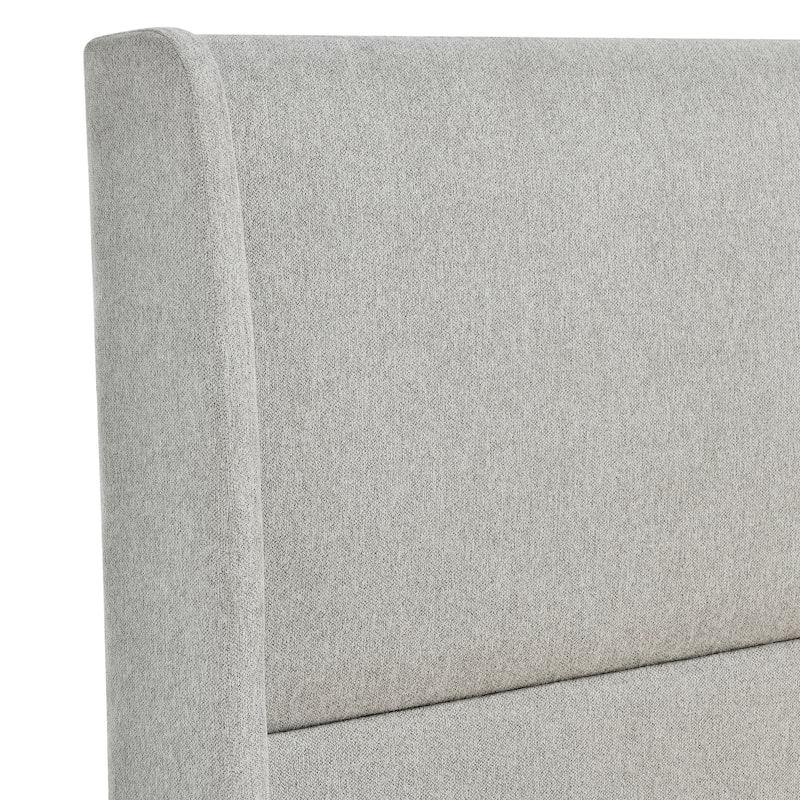 Roundhill Furniture Rozitta Upholstered Wingback Platform Bed