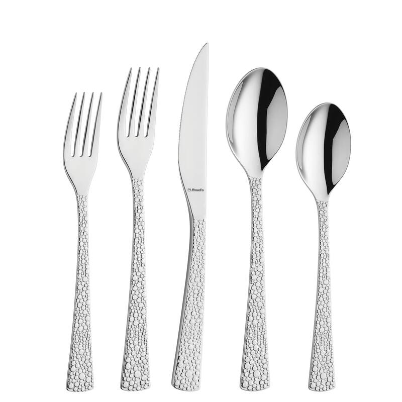 Amefa Livia Ronda 20 Piece Flatware Set - Silver - Service for 4