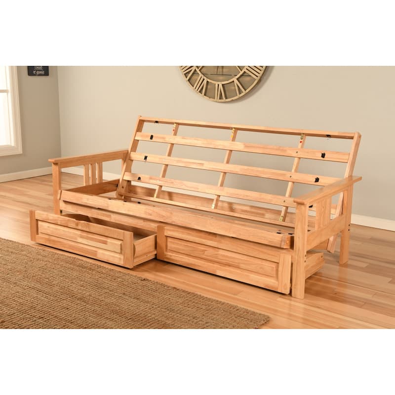 Somette Monterey Futon Frame with Storage Drawers (Mattress not included)